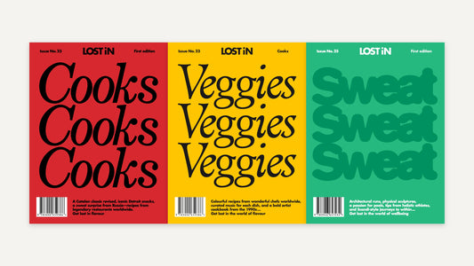 LOST iN Wellness Bundle: Cooks, Veggies and Sweat guide covers side by side